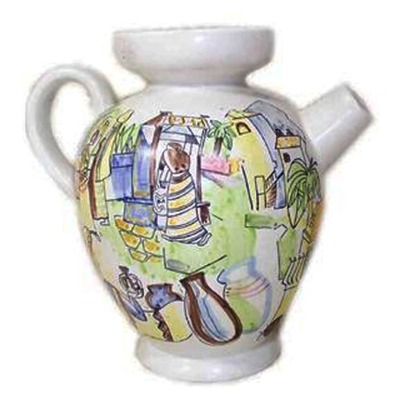 1943 RORSTRAND Sweden HandPainted Pitcher by HEIDI HEIMANN - Picture 1 of 7